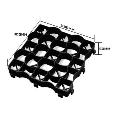 333x333x50mm πλαστικό γρασίδι χλοοτάπησης HDPE άλογο paddock οδοντοστοιχείο οδοντοστοιχείο