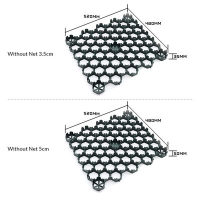 4 Ποσότητα ανά τετραγωνικό μέτρο HDPE Block Grass Paver Plastic Grid για πορώδες στρώμα