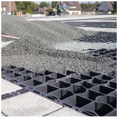 330*330*50MM HDPE πορώδες χόρτο λιθόστρωτο πλαστικό χόρτο πλέγματα για το χώρο στάθμευσης οδικής οδού