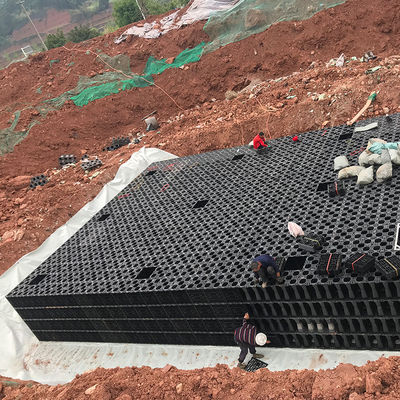 Περιβαλλοντικά φιλικό υλικό HDPE Σύστημα συλλογής βροχερού νερού για διείσδυση των καταρρακτικών υδάτων